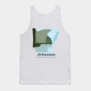 USA State of Arkansas Psalm 2:8 - My Inheritance and possession Tank Top